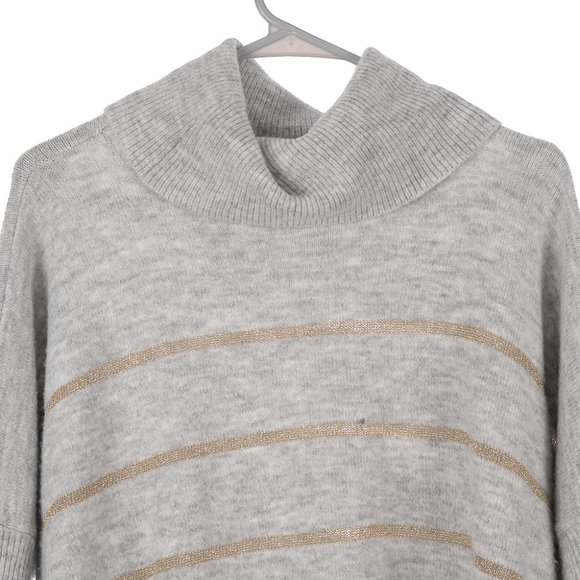 Cupcakes & Cashmere Harlo Heather Ash Cowl Sweater Large - Picture 3 of 8